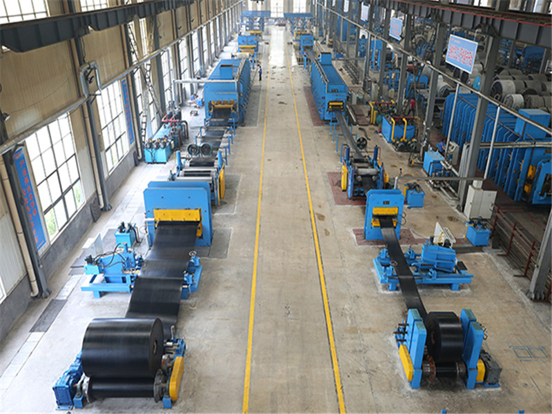 Steel cord conveyor belt line 